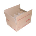 Carton de transport pour 12 pots verre / PET 500 g avec croisillons