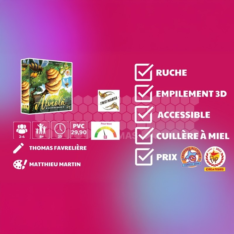 Jeu de stratégie développement Alvéola - La Cité des Abeilles + 8 ans