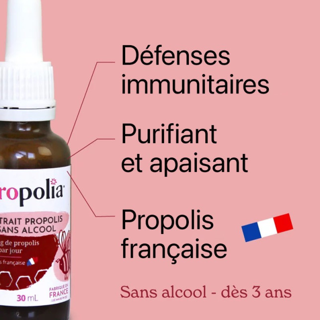 Extrait de propolis sans alcool Propolia 30 ml