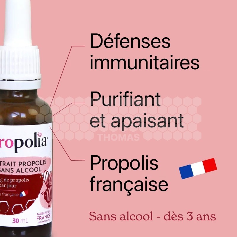 Extrait de propolis sans alcool Propolia 30 ml
