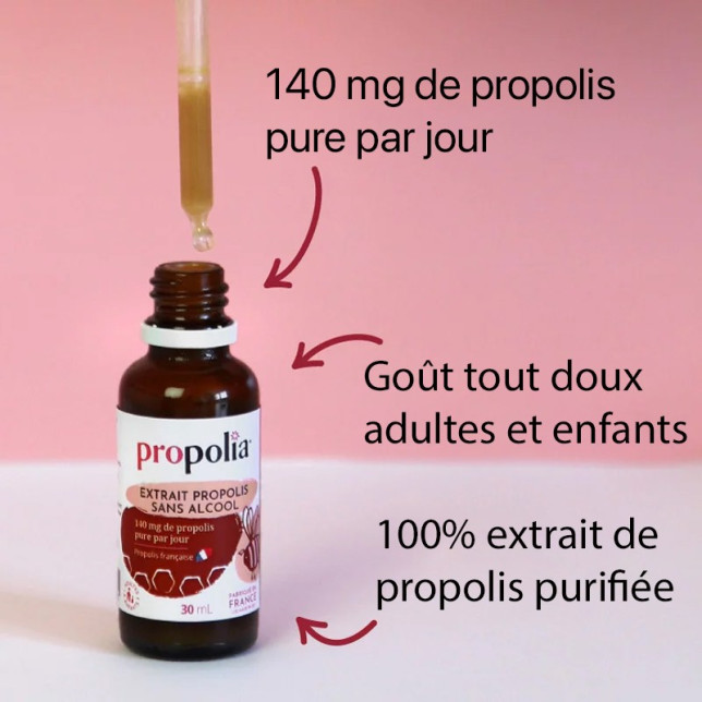 Extrait de propolis sans alcool Propolia 30 ml