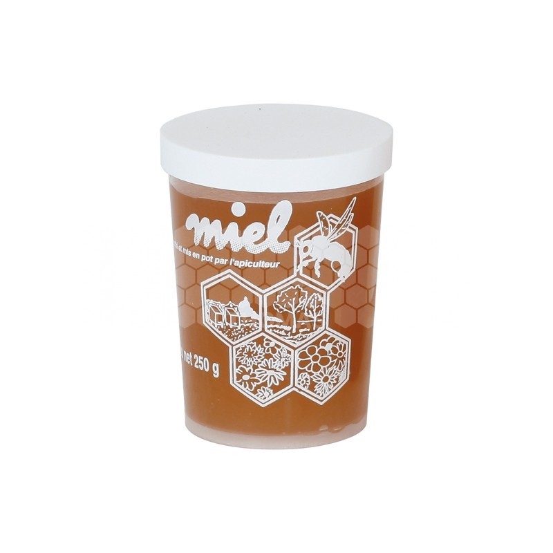 Pot plastique blanc transparent Tepp 5 Alvéoles 250 g (avec capsule)