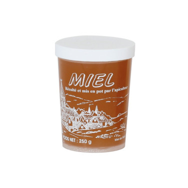 POTS EN PLASTIQUE "TEPP" - TRANSPARENTS AVEC IMPRESSION BLANCHE