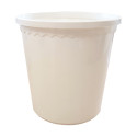 Pot plastique blanc opaque Tepp vierge 1 kg (avec capsule)