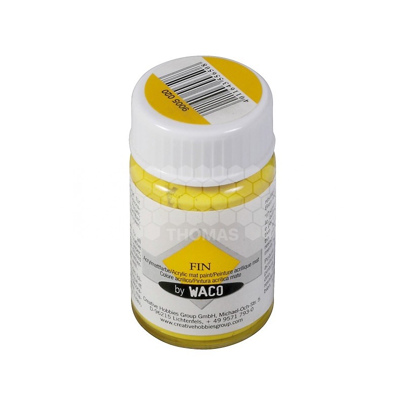 Peinture acrylique pour bougie - couleur or jaune mate (pot 50 ml)