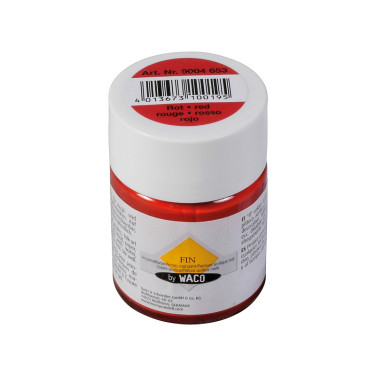 Peinture acrylique pour bougie - couleur rouge mate (pot 50 ml)