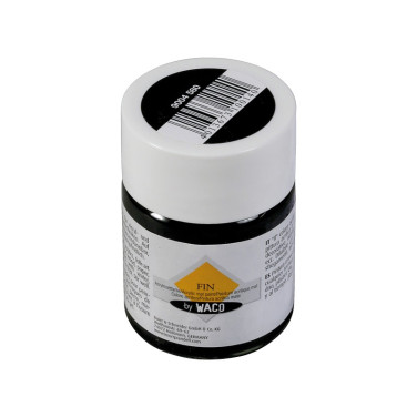 Peinture acrylique pour bougie - couleur noire mate (pot 50 ml)