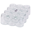 Pots verre Réserve 250 g TO 63 (pack de 12 pièces, sans capsules)
