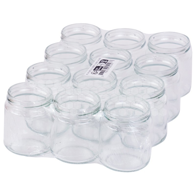 Pots verre Réserve 250 g TO 63 (pack de 12 pièces, sans capsules)