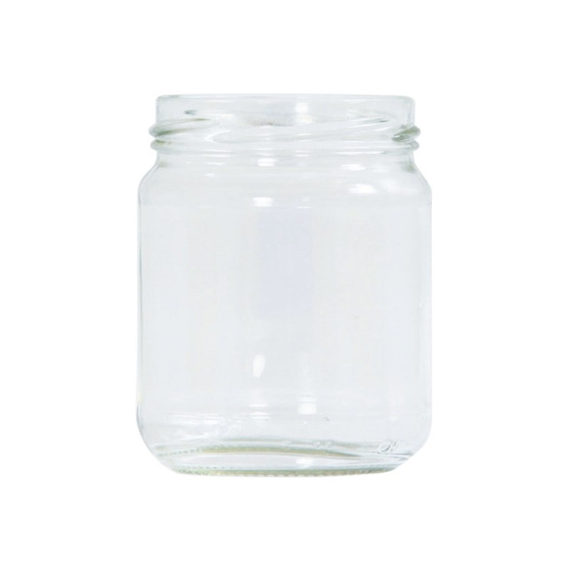 Pots verre Réserve 250 g TO 63 (pack de 12 pièces, sans capsules)