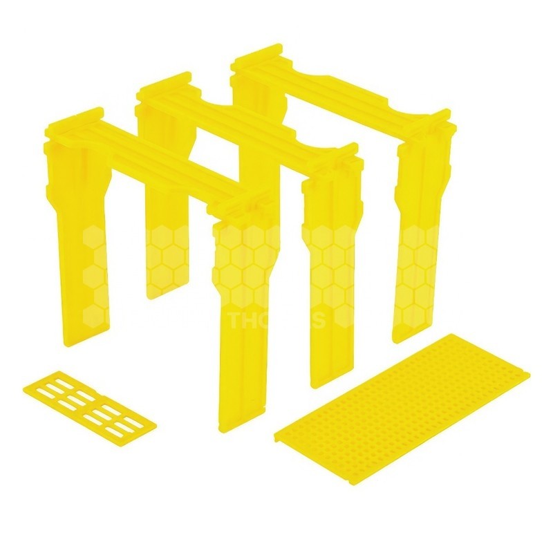 Ruchette de fécondation Mini-Api Premium en PPE avec cadres installés.
