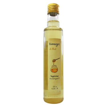 Vinaigre de miel supérieur avec miel ajouté (bouteille 250 ml)