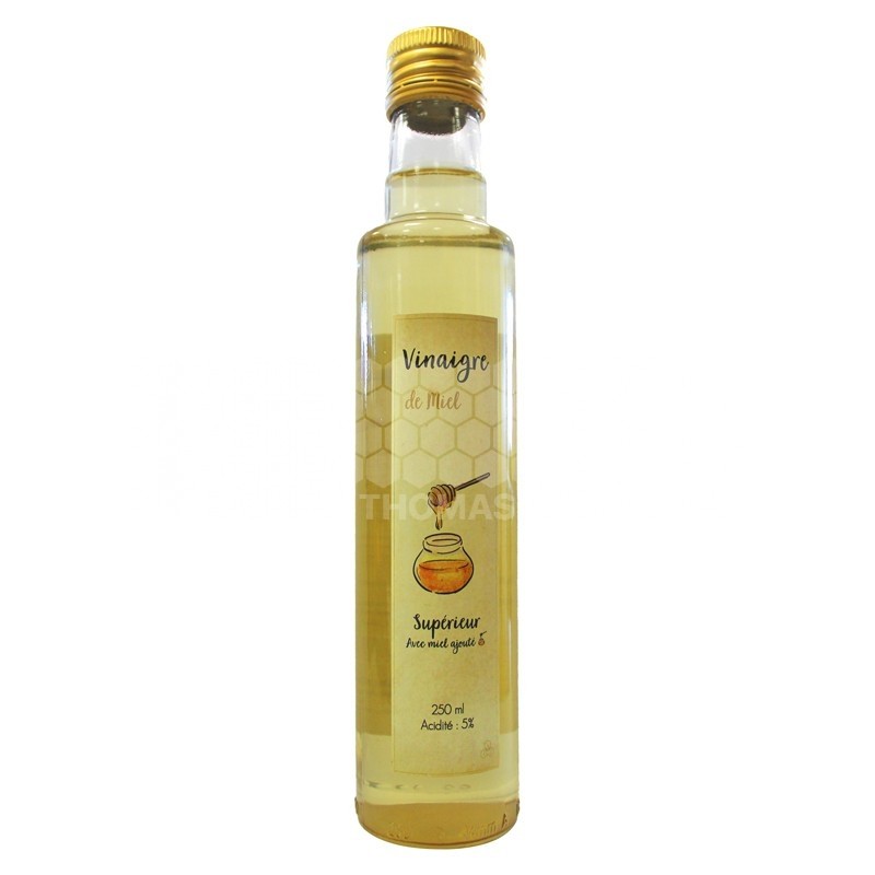 Vinaigre de miel supérieur avec miel ajouté (bouteille 250 ml)