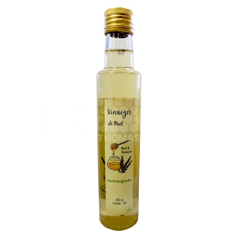 Vinaigre de miel et romarin (bouteille 250 ml)