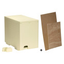 Ruchette d'élevage polystyrène Dadant 6 cadres Novapi + 2 partitions