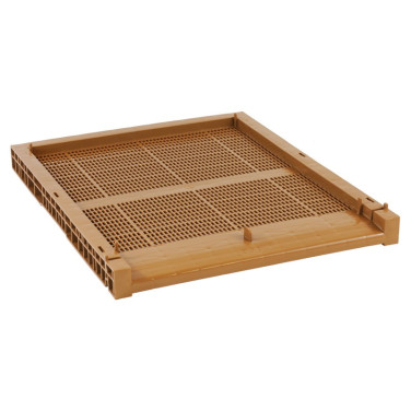 Plateau de fond de ruche Dadant 10 cadres PVC Nicot aération totale