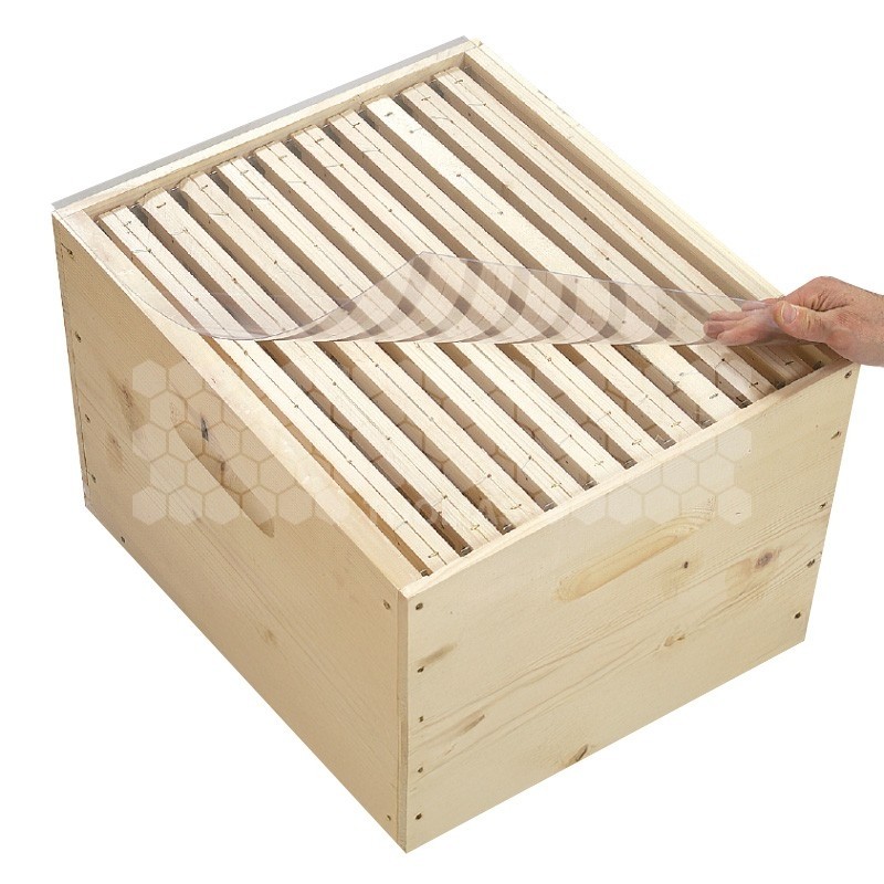 PLATEAU COUVRE CADRES PVC DADANT 10 CADRES (430 x 500 mm)