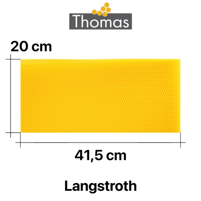 CIRE GAUFREE LANGSTROTH CONDITIONNEE - CARTON DE 4.5 KG