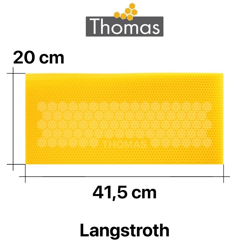 CIRE GAUFREE LANGSTROTH CONDITIONNEE - CARTON DE 4.5 KG