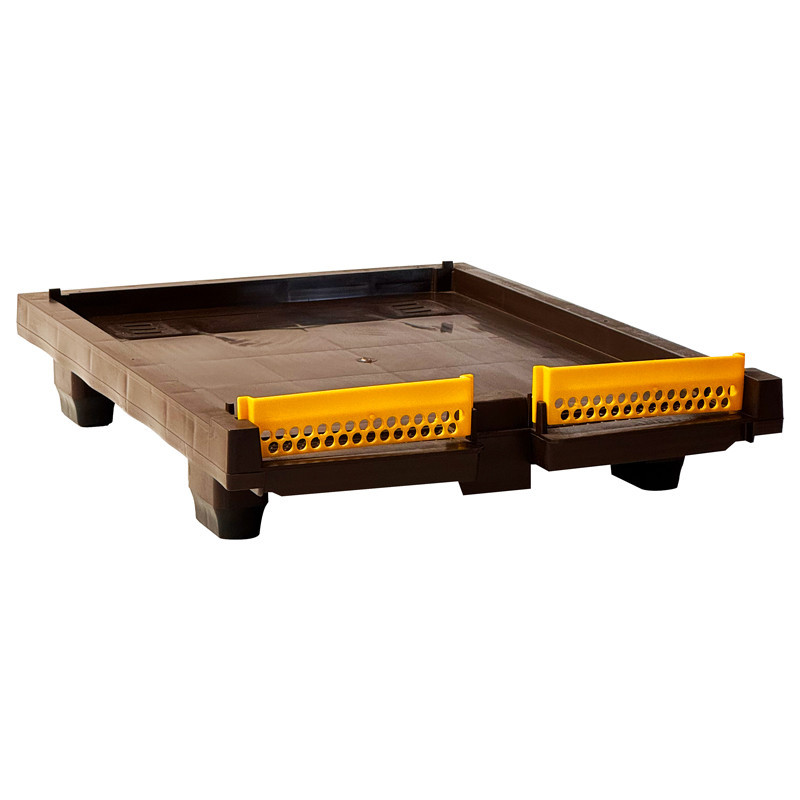 Plateau de fond non aéré Dadant Langstroth 50,5 x 41 cm avec 2 portes