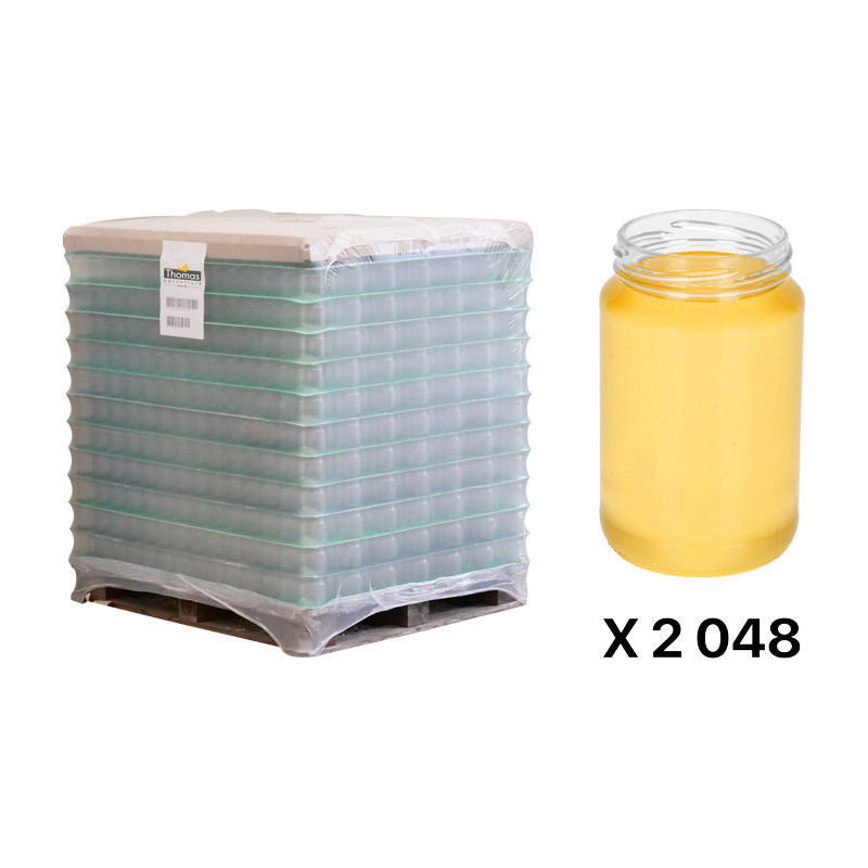 Pots verre Normal 500 g 378 ml TO 63 - palette 2048 pots seuls