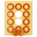 Plateau de récolte miel en rayon pour 12 pots en verre Ø 9 cm