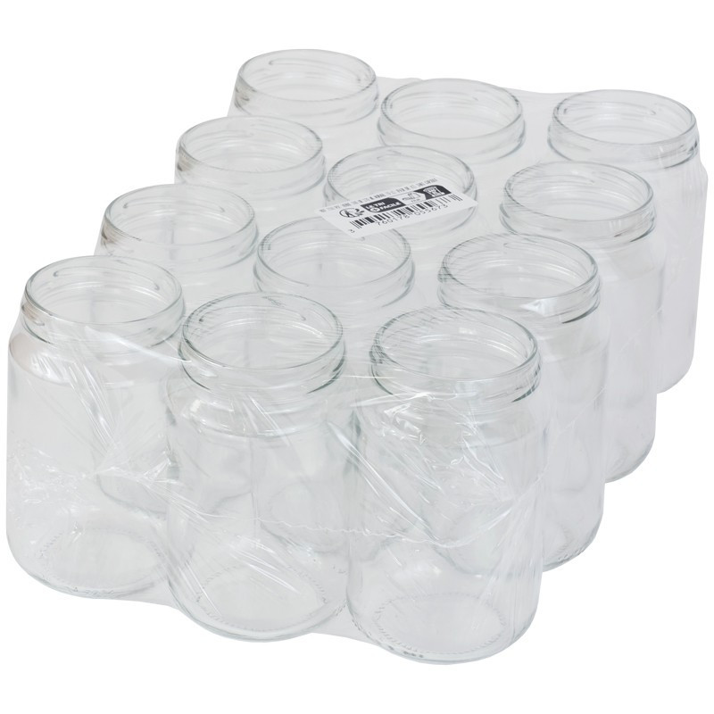 Pots verre Normal 500 g 370 ml TO 63 - pack 12 pots seuls