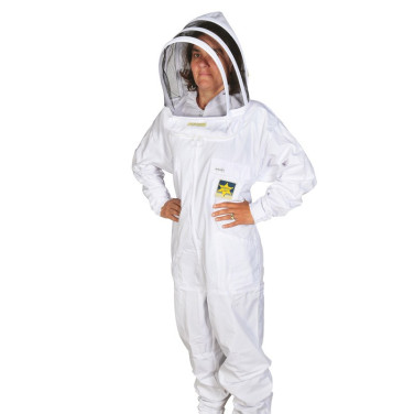 Combinaison d'apiculteur premium avec cagoule Sherriff couleur Blanc