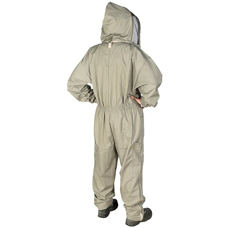 Combinaison d'apiculteur premium avec cagoule Sherriff (couleur Kaki)