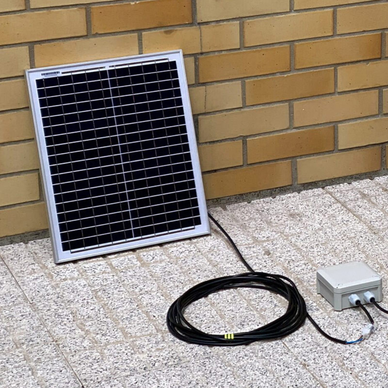 Kit solaire 20 W pour harpe électrique photovoltaïque anti-frelons