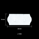 Étiquettes vierges pour pince à étiqueter 26 x 12 mm rouleau de 1500
