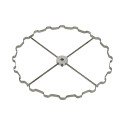 Cage radiaire 12 cadres de hausse - cuve Ø 65 cm pour axe Ø 2 cm