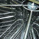 Cage réversible 12 paniers 24 cadres hausse pour extracteur Ø 1250 mm