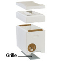 Grille aération pour ruchette Dadant 6 cadres polystyrène Top Pro