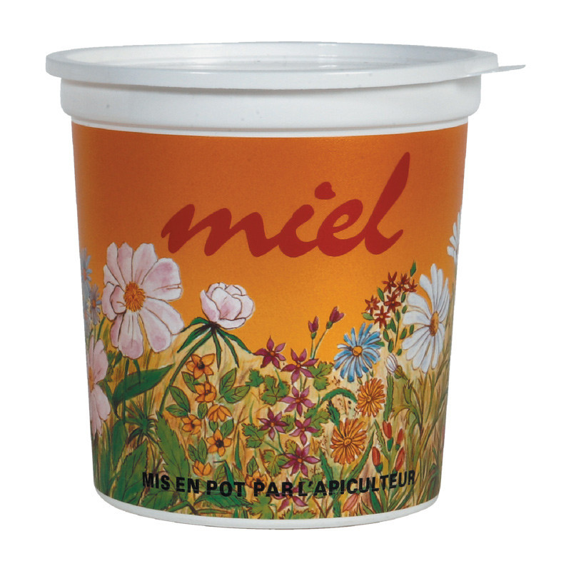 Pot plastique couleur opaque "Champêtre" 1 kg (avec capsule)