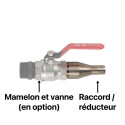 Raccord / réducteur pour relier la doseuse pondérale à un maturateur