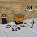Kit 4 harpes électriques photovoltaïques 20 W montées