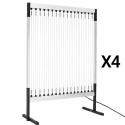 Kit 4 harpes électriques photovoltaïques 20 W montées