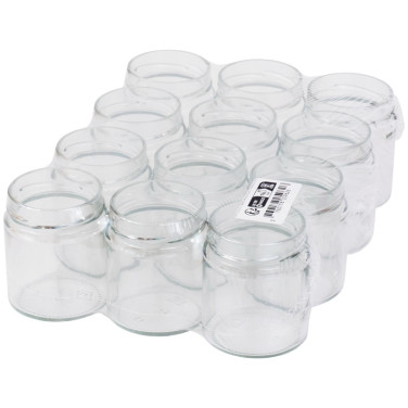 Pots verre Jupe Haute 250 g 225 ml DWO 66 - pack 12 pots seuls