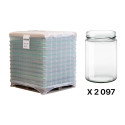 Pots verre Jupe Haute 500 g 370 ml DWO 70 - palette 2097 pots seuls