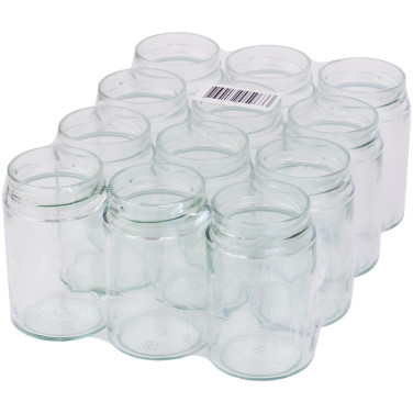 Pots verre Jupe Haute 500 g 370 ml DWO 70 - pack 12 pots seuls