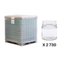 Pots verre Jupe Haute 340 g 262 ml DWO 70 - palette 2730 pots seuls