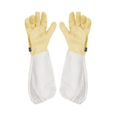 Gants d'apiculteur cuir fleur hydrofuge Premium